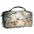 thumbnail image 2 of Herdesigns Winter Wonderland Deer Carrying Case for Nintendo Switch 2 with 20 Game Card Slots, Portable Travel Carry Case for Accessories and Console, 2 of 7