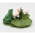thumbnail image 5 of Ceramic Frog Lotus Flowers Candle Holder 5.75x5.5x3 Spring Gift, 5 of 5