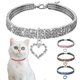 thumbnail image 2 of (m, Blanc) Collier En Cristal Pour Animaux,colliers D'animaux De Compagnie En Strass,collier Chat,bling Colliers Pour Chiens Paillettes,pour Chie, 2 of 5