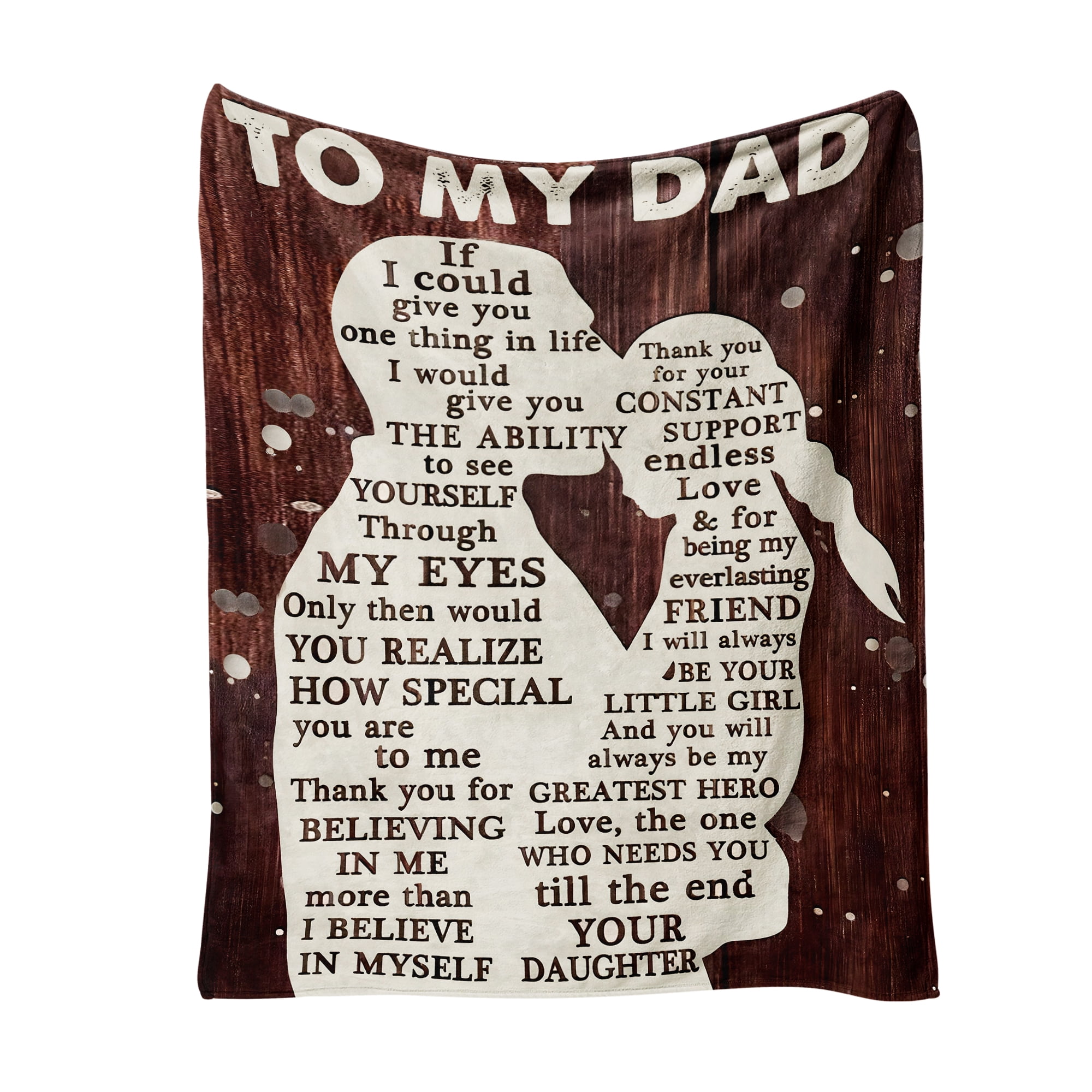 Flannel Fleece Throw Blanket For Dad, Lightweight Cozy Plush Blanket for Sofa Couch,40"X50"