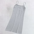 thumbnail image 7 of Kaemgyyd Womens Sleeveless Nightgowns Summer Square Neck Night Gown Solid Color Above the Knee Sleepwear（Gray,One Size）, 7 of 7