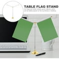 thumbnail image 5 of GOOHOCHY Desk Flag Pole with Stand Metal Flag Pole Stable Base Flag Holder Negotiation Table Flag Stand, 5 of 8