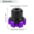 thumbnail image 4 of 13.5mm Motorcycle Slider Frame Aluminum Alloy Wheel Fairing Protection Crash Pad Protector Guard 53mm 48mm Screws Hex Key Purple 1 Set, 4 of 7