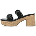 thumbnail image 2 of Journee Womens Kyaa Braided Strap Platform Sandals, 2 of 9