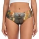 thumbnail image 1 of Balery Sunshine Flower Meditating Cat Ropa Interior de Algodón para Mujer con Dibujo – Braguitas Cómodas y Elásticas, Estilo Clásico-XX-Large, 1 of 6