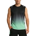thumbnail image 2 of Tank Tops for Men Ice Silk Mesh Quick Dry Summer, Breathable Sleeveless Undershirt for Workout Muscle Gym Athletic, Green 3XL, 2 of 8
