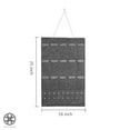 thumbnail image 2 of Luxtrada Sunglasses Storage Organizer, Wall Pocket Mounted by Sunglasses, Hanging Eyeglasses Storage Holder, 15 Felt Slots Hanging Glasses Storage Bag W/Ornament hole (15.7" x 25.2''), 2 of 10
