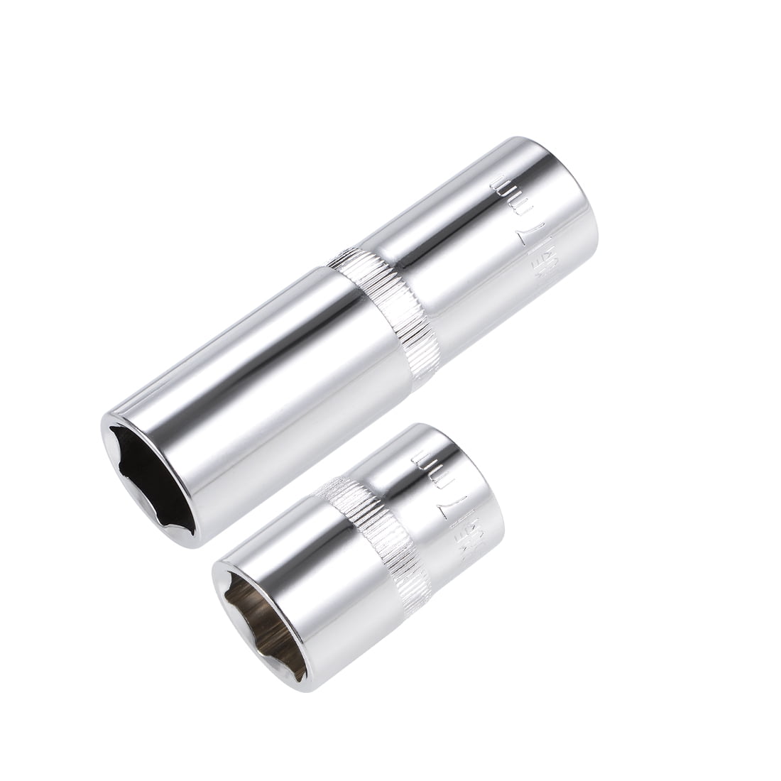 uxcell 2 Pcs 1/2-Inch Drive by 18mm Shallow Impact Socket Cr-Mo Alloy Steel Metric 6-Point