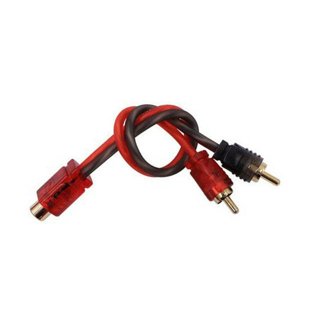 Maoww Car Audio Cable Fast Speed Low Latency Vehicle Speaker Subwoofer Cord Automotive Automobile Modified Accessories 1 Female 2 Male