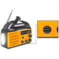 thumbnail image 2 of Solar Powered Radio Outdoor Multifunctional Hand Crank Recharging Radio Portable Camping Hiking Fishing Radio with Light Function, 2 of 6