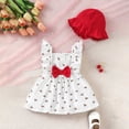 thumbnail image 2 of WUANDIXFA Baby Girl Dress Toddler Girl Clothes Halter Backless Sleeveless Flower Sundress Summer Dresses for Girl (Red, 9-12 Months), 2 of 9