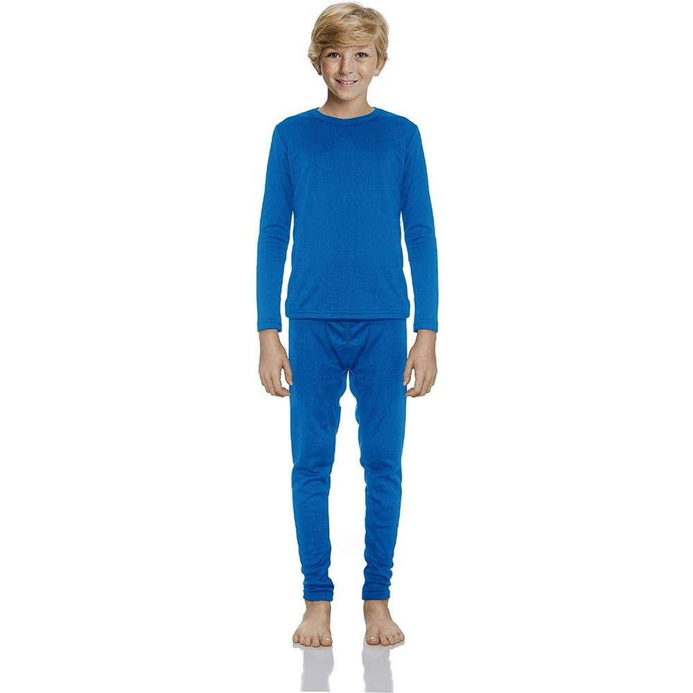 Rocky Rocky Thermal Underwear for Boys Cotton Knit Thermals Kids Base Layer Long John Pajamas