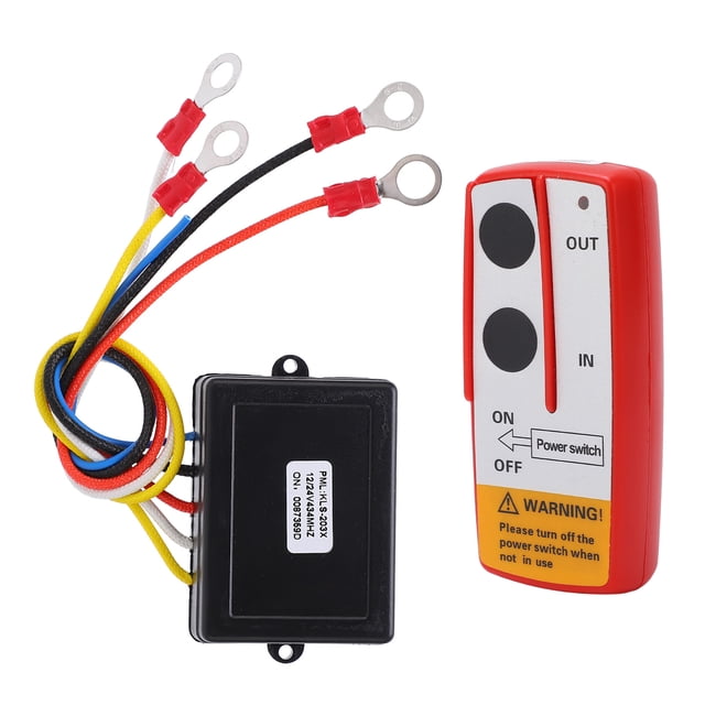 Contrôleur d'Interrupteur de Combiné 12V, Trousse Universelle d'Interrupteur de Télécommande de Treuil avec Récepteur 12V 24V pour Camion ATV VUS