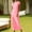 Pink, variant on Women's Summer Tshirt Dress Casual Short Sleeve Crew Neck Flowy Maxi Beach Dress Comfortable Stylish 2024 Fashion Trendy Outfit
