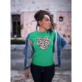 thumbnail image 2 of Colorful Heart Cheetah Print T-Shirt Women -Image by Shutterstock, Female Medium, 2 of 4