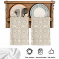 thumbnail image 5 of Beige Damask Kitchen Towels Set of 4, Vintage Country Scroll Floral Patterned Absorbent Dish Towels for Kitchen, Microfiber Hand Towel, Quick Drying Tea Towel for Cleaning Decorative Dishcloths, 5 of 7