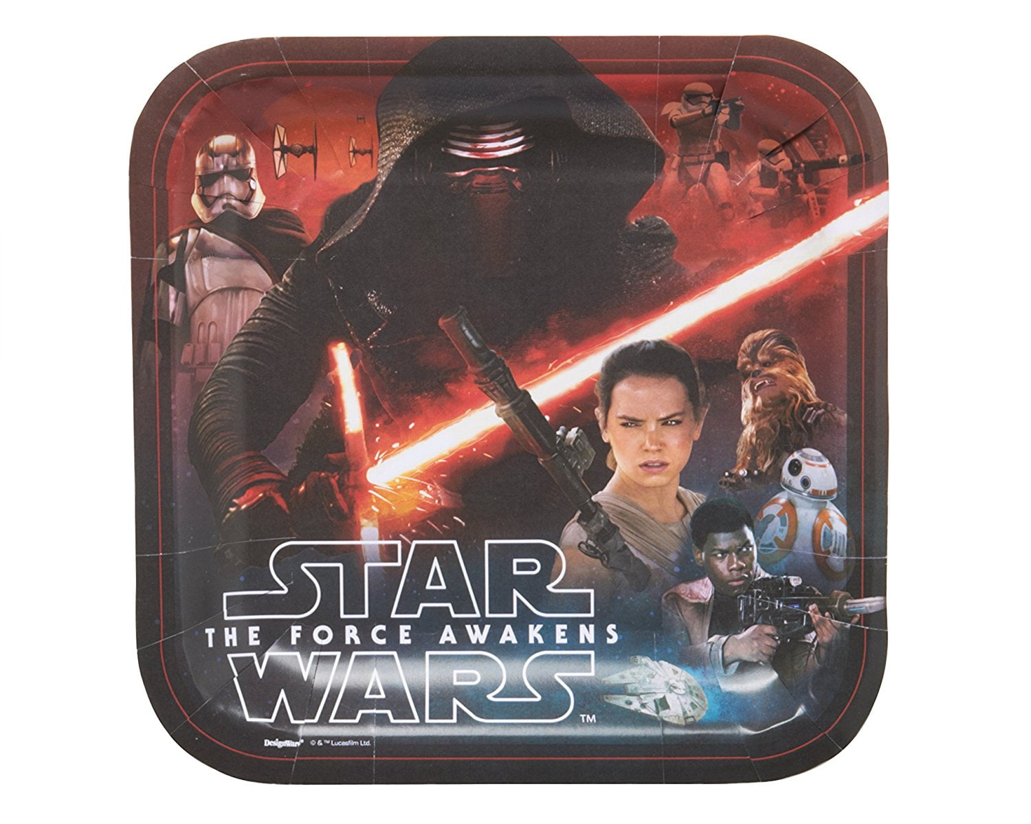 Star Wars The Force Awakens Large Lunch Plates New in Package 