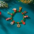 thumbnail image 4 of NICKSUN Christmas Crystal Beaded Stretch Charm Bracelets for Women, Enamel Santa Reindeer Snowflake Candy Cane Glove Bell Stackable Bracelet, Festive Xmas Holiday Party Jewelry Gift, 4 of 9