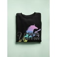 thumbnail image 3 of Mama Unicorn In Curve Font Sweatshirt Women -Image by Shutterstock, Female x-Large, 3 of 4
