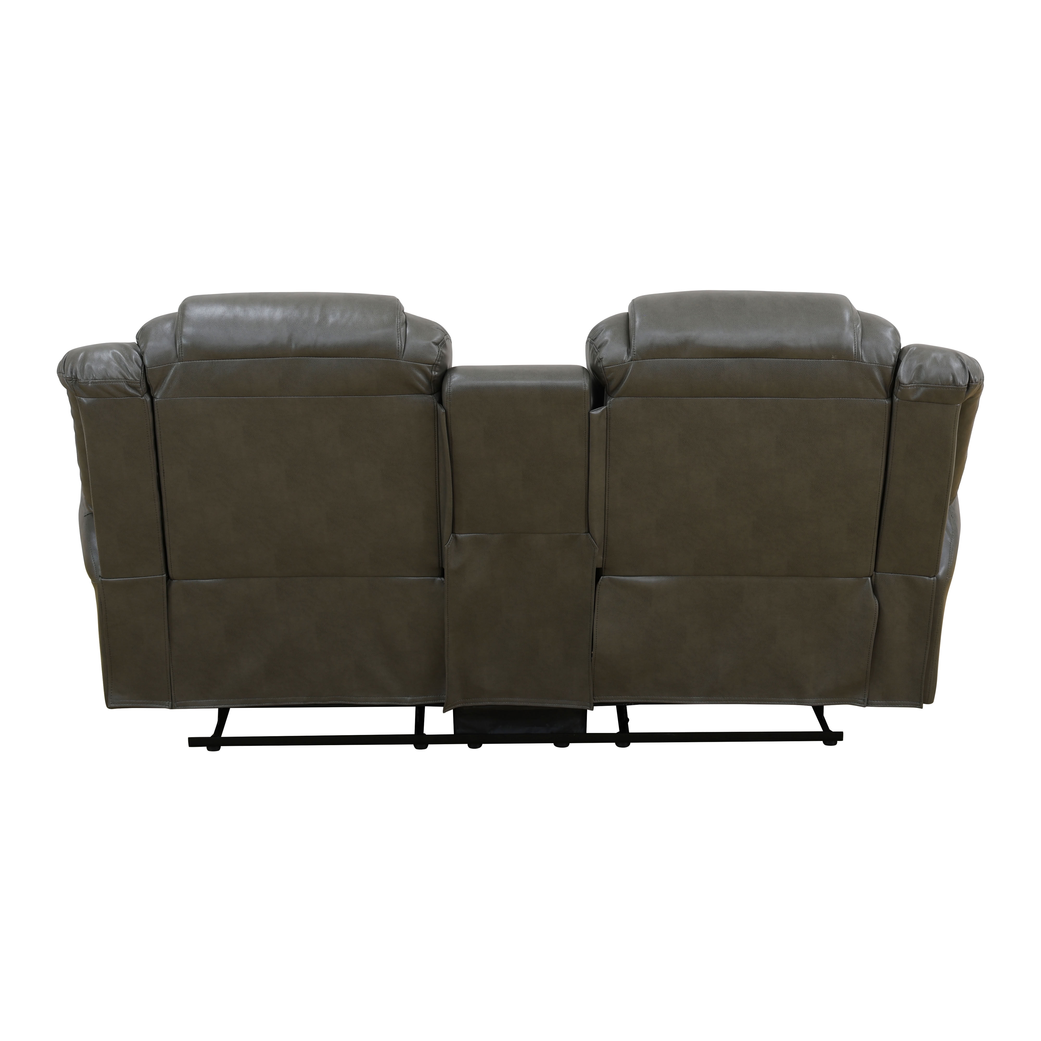 MAYEERTY 2-Seater Recliner Loveseat Sofa, Breathable Leather for Small Apartment Living Room