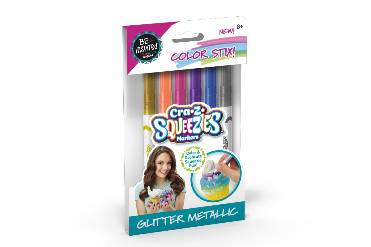Cra-Z-Art Be Inspired Cra-Z-Squeezies Glitter Markers