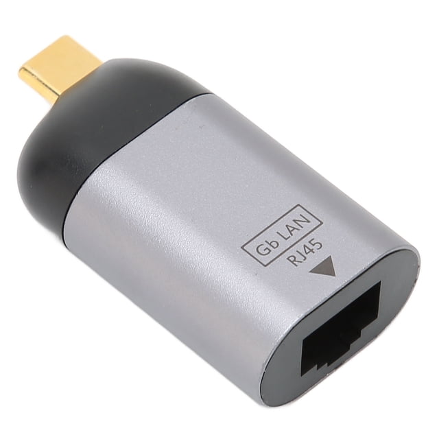 Adaptador de red LAN tipo Cto R, USB C a Ethernet Adaptador Ethernet Adaptador USB Cto R Rendimiento sólido