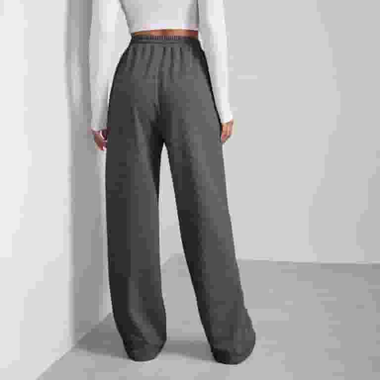 注目ショップ Leg Wide Sweatpants Girls Susanny High Drawstring Waisted Clothing