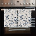 thumbnail image 2 of Blue Botanical Kitchen Towels Set of 2, Water Absorbent Dish Towel, Rustic Country Spring Floral Summer Leaf Decorative Hand Towels - Quick Drying Cloth for Cooking Baking, 18x28 Inch, 2 of 8