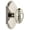 Polished Nickel, variant on Grandeur Grande Victorian Door Knob with Arc Plate