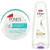 Pond's Light Moisturiser, 250ml And Dove Daily Shine Conditioner, 180ml