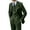 Green, variant on Men's Retro 3-Piece Tweed Herringbone Suit - Slim Fit Groom Tuxedo Set with Blazer, Vest, and Pants, Brown/Grey