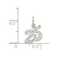 thumbnail image 3 of FB Jewels Sterling Silver Polished 25 Charm, 3 of 4