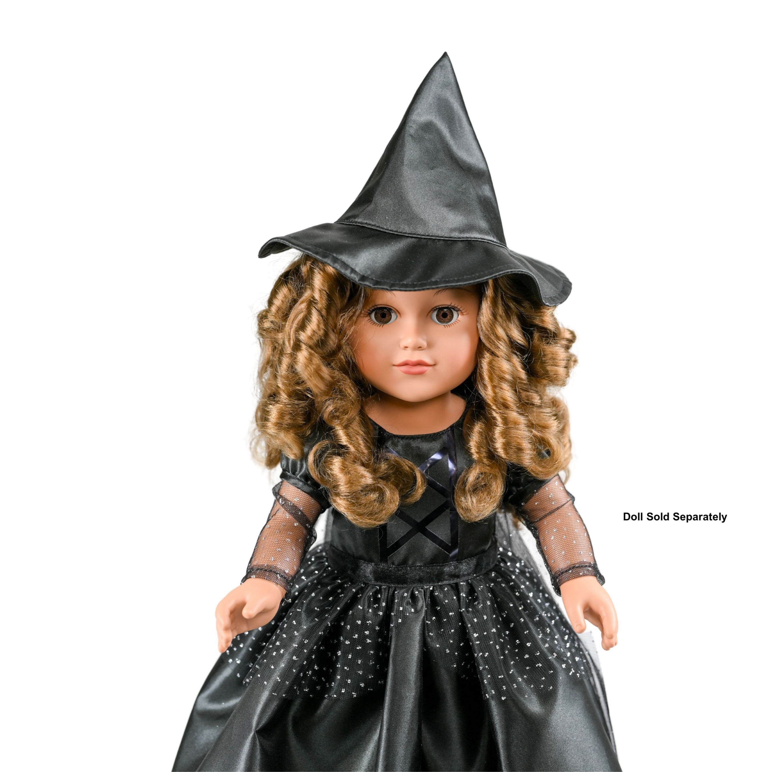 My Life As Wizard of Oz Wicked Witch Fashion Set for 18-inch Doll, 4 Pieces Included, Black Color