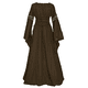 thumbnail image 5 of Disfraz medieval renacentista para mujer, vestido irlandés con cordones, largo, para cosplay, retro, para Halloween, carnaval, traje de demonio, 5 of 5