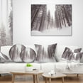 thumbnail image 4 of Designart Winter Scenery in Trentino Alto Adige - Forest Throw Pillow - 12x20, 4 of 5