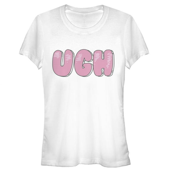 Junior's Lost Gods UGH Graphic Tee White 2X Large