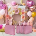 thumbnail image 7 of PHOGARY 12 Pack Large Gift Bags with Handles, Stylish Party Bags for Birthday Bachelorette Wedding Party Favor Bridal Shower Wrap, Reusable Goodie Bags, Non-woven Fabric, Pink, 7 of 7