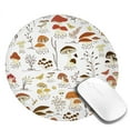 thumbnail image 2 of Disketp Mushrooms And Butterflies Small Mouse Pad 7.9x7.9 Inches,Washable Round Mousepad For Office Laptop Computer,Non-Slip Rubber Base Mouse Pads For Wireless Mouse, 2 of 9