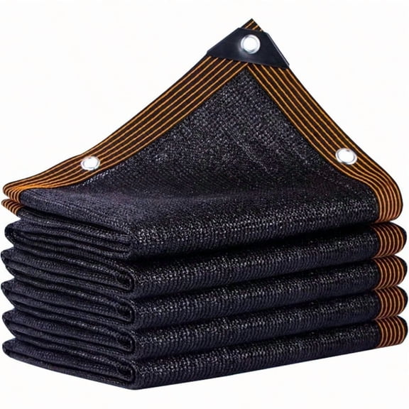 Black Shade Cloth90 Durable Mesh Tarp with Grommets 20x20 Ft Resistant Garden Sun Shade Netting Shading Antifreezing for Pergola Greenhouse Plants Growing Chicken Coop Shade Cover