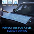thumbnail image 3 of Car Drying Towel,48"x24" Extra Large Twisted-Loop Car Detailing Towel,1300GSM Super Absorbent, Streak Free Microfiber Cleaning Cloth for Cars, Trucks,Full-Sized SUVs, 3 of 4