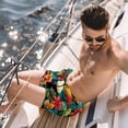 thumbnail image 2 of luoweisi Men's Beach Shorts Quick Dry Swim Trunks with Mesh Lining Toucan 2XL, 2 of 5