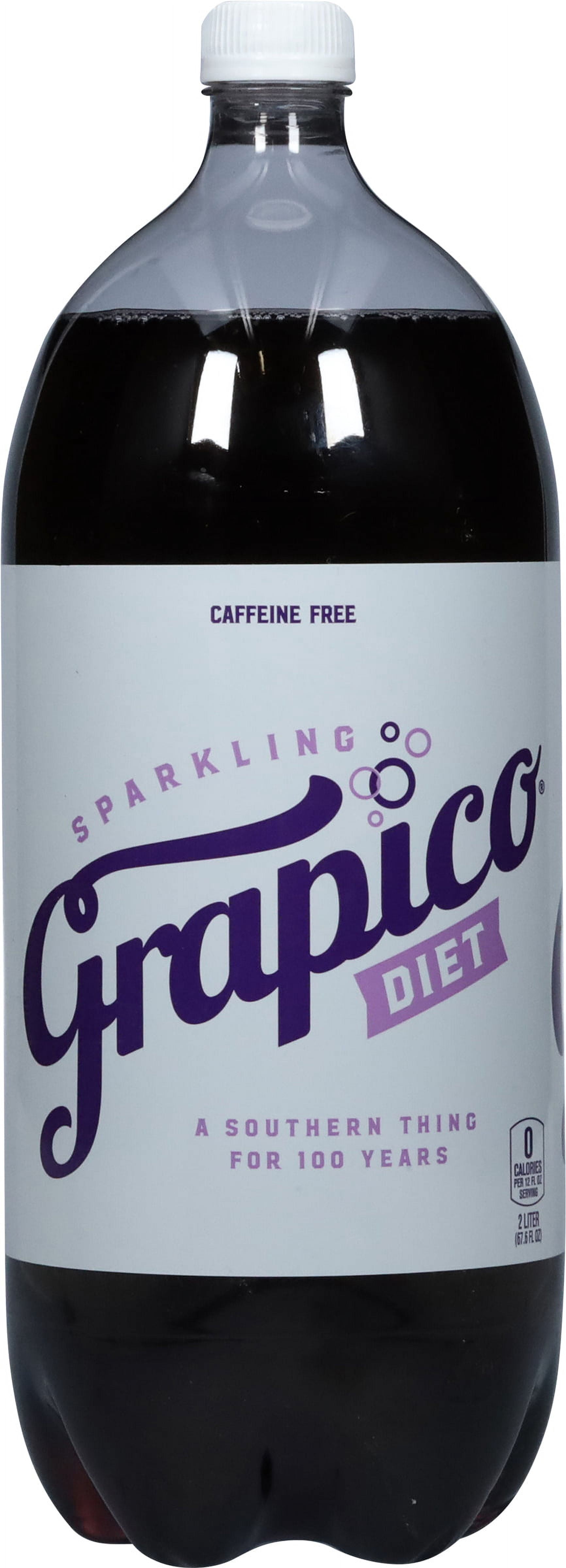 Diet Grapico Caffeine-Free Grape Soda Pop, 2 Liter Bottle