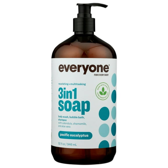EVERYONE - 3-in-1 Pacific Eucalyptus Soap 32FO ( Pack of 1)