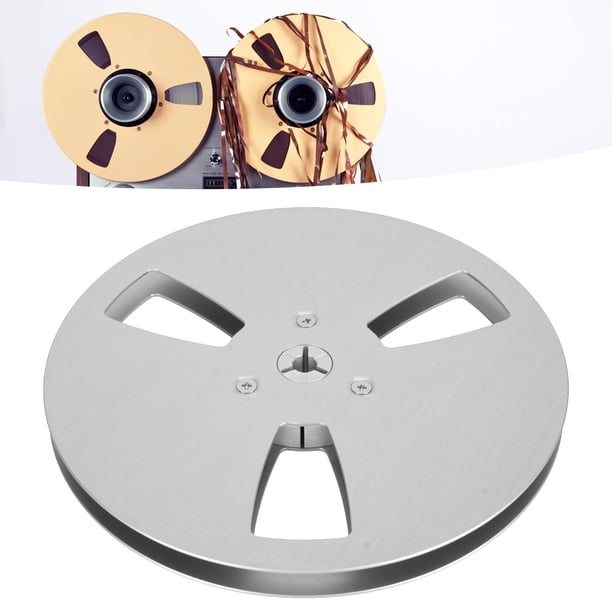 Carrete De Cinta Vacía De 7 Pulgadas Real 1/4 Pulgadas De aleación De Aluminio Nab Bida De 3 Orificios De Agujeros De Resistencia Al Viento Para Que El Carrete El Reproductor De