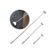 thumbnail image 1 of Rascador De Espalda Extensible Acero Inoxidable 3pcs Xtellar Plateado, 1 of 4