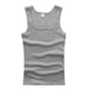 thumbnail image 4 of Camiseta sin mangas de talla grande para hombre, chaleco informal para Fitness, culturismo, color negro, blanco y gris, novedad de verano 2020, 4 of 4