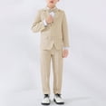 thumbnail image 6 of Coerni Boys Plaid Formal Blazer Lightweight Button-Down Suit Jacket with Flap Pockets Toddler & Teen School Sport Coats Wedding & Graduation, 6 of 7