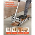thumbnail image 3 of KFFKFF 13-inch Vinyl Flooring Cutter, Cuts up to 12mm Thickness, Adjustable Angles (15°/30°/45°), Includes Wheels and Telescoping Handle, Suitable for Engineered Wood, LVT, VCT, SPC, LVP, WPC, 3 of 9