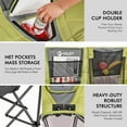 thumbnail image 4 of VILLEY Double Camping Chair w/Cooler Bag, Extra Wide Loveseat, Heavy Duty Padded Camping Couch, Portable Folding Chair w/Carry Bag Steel Frame Cup Holders for Camp Lawn Picnic Sports, Support 600LBS, 4 of 7