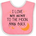 thumbnail image 3 of Inktastic I Love My Aunt to the Moon and Back Boys or Girls Baby Bib, 3 of 4